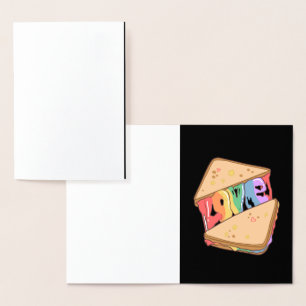 Pride. Love is love. Cute love. Rainbow gay    Not Foil Card