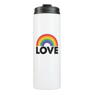 Pride Love is Love Gay Equality Rainbow LGBTQ  Thermal Tumbler