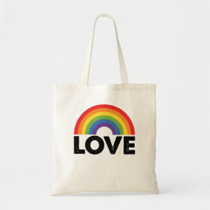 Pride Love is Love Gay Equality Rainbow LGBTQ  Tote Bag