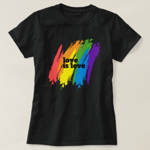 Pride Love Is Love LGBT Rainbow T-Shirt