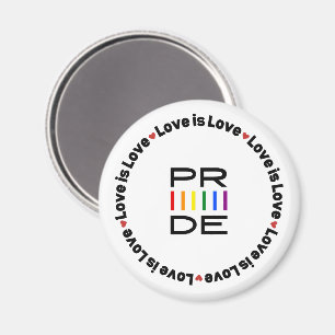 Pride Love is love Lgbtq+ Magnet