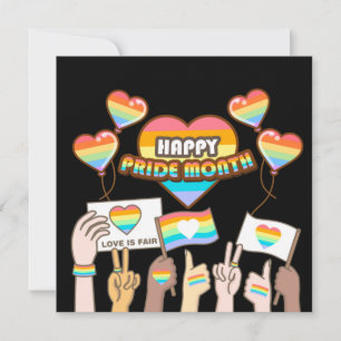 Pride love. Love is fair. Pride month.