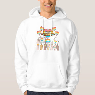 Pride love. Love is fair. Pride month Hoodie