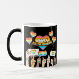 Pride love. Love is fair. Pride month.             Magic Mug