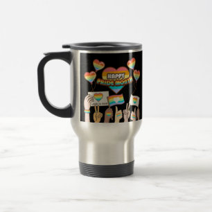 Pride love. Love is fair. Pride month.             Travel Mug