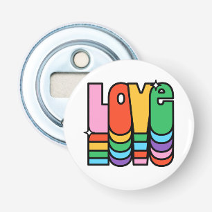 Pride- love rainbow colour. love is love. bottle opener