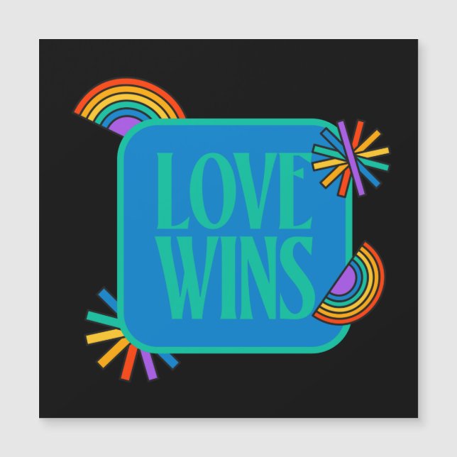Pride- love wins. Gay rainbow lgbtq      (Front)