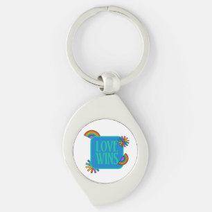 Pride- love wins. Gay rainbow lgbtq            Key Key Ring