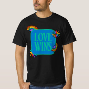 Pride- love wins. Gay rainbow lgbtq T-Shirt