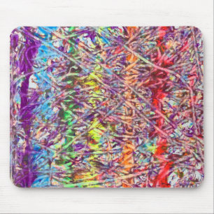 Pride Marble Artwork Button Mouse Mat