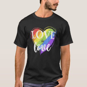 Pride March Cool Rainbow LGBT Equality - Love Is L T-Shirt