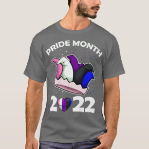 Pride Month 2022 LGBTQ Genderfluid Jester Hat Prid T-Shirt