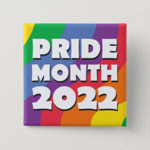 Pride Month 2022 - Rainbow Pride Flag  15 Cm Square Badge