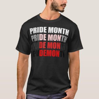 PRIDE MONTH changes to DEMON Funny LGBT Parade Gay T-Shirt