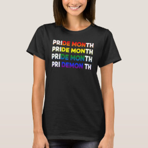 Pride Month Changes To Demon  Lgbt Parade Gay Meme T-Shirt