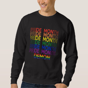 Pride Month Demon LGBT Gay Pride Month Transgender Sweatshirt