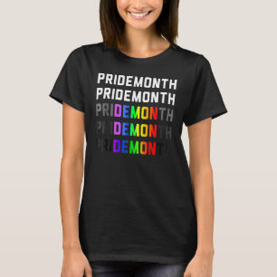 Pride Month Demon LGBT Gay Pride Month Transgender T-Shirt