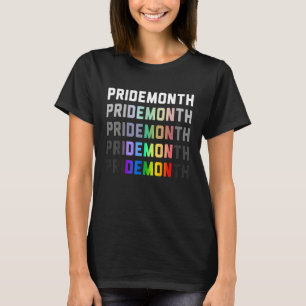 Pride Month Demon LGBT Gay Pride Month Transgender T-Shirt