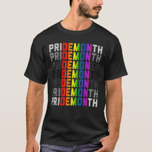 Pride Month Demon LGBT Gay Pride Month Transgender T-Shirt