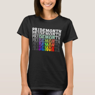 Pride Month Demon LGBT Gay Pride Month Transgender T-Shirt