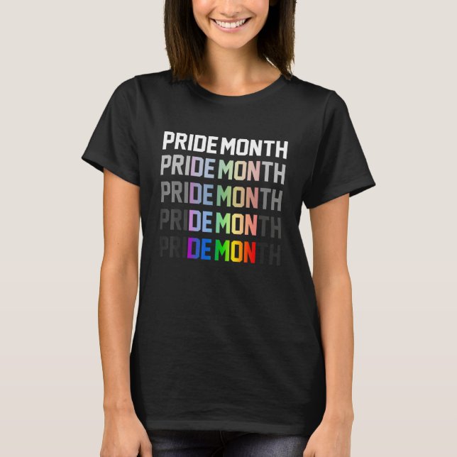Pride Month Demon LGBT Gay Pride Month Transgender T-Shirt (Front)