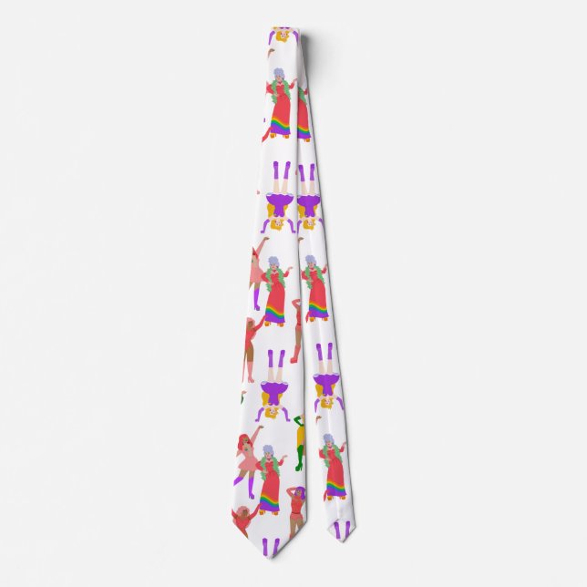 pride month drag queens lgbt transwomen tie (Front)