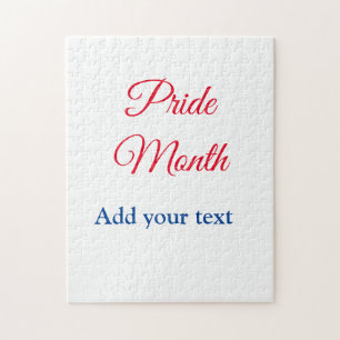 Pride month gay LGBT love is equal add your text n Jigsaw Puzzle