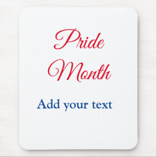 Pride month gay LGBT love is equal add your text n Mouse Mat
