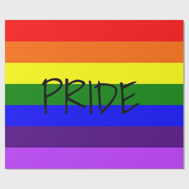 Pride Month Gay Wrapping Paper (Flat)