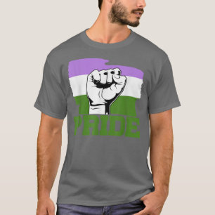 Pride Month Genderqueer Flag LGBTQ Queer Pride Fis T-Shirt