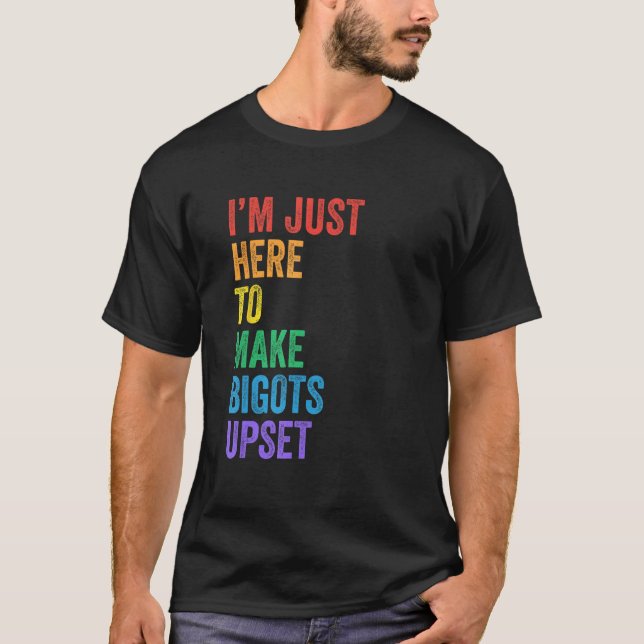 Pride Month LGBT Ally Gay Rights Rainbow Cute Equa T-Shirt (Front)