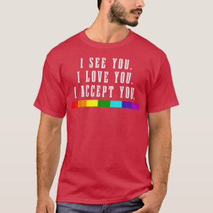 Pride Month LGBTQ Rainbow Flag Gay Lesbian Queer T-Shirt
