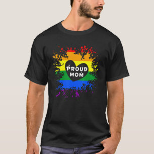 Pride Month LGBTQi Flag Proud Mum Transgender Rain T-Shirt