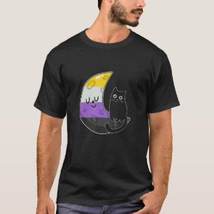 Pride Month Non Binary Cats Lgbt Flag Proud T-Shirt