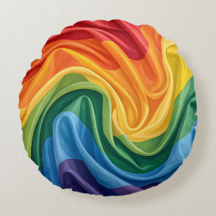 Pride month pattern round cushion