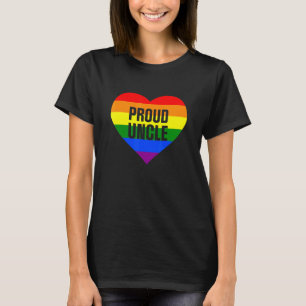 Pride Month Proud Uncle Lgbt Rainbow Flag T-Shirt