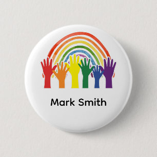 Pride Month Rainbow Celebration 6 Cm Round Badge