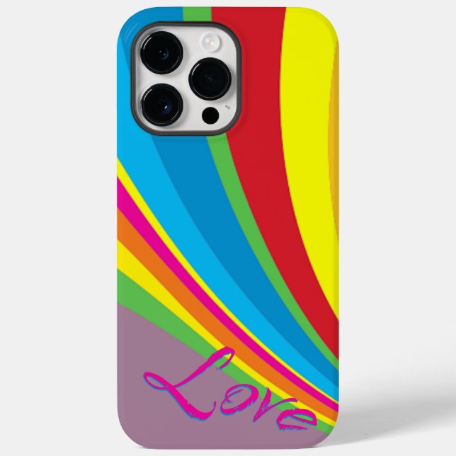 Pride Month - Rainbow Love Case-Mate iPhone Case (Back)