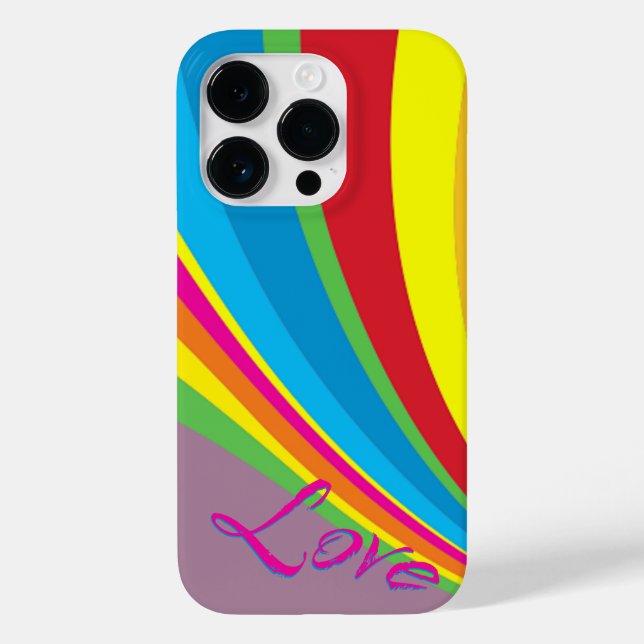 Pride Month - Rainbow Love Case-Mate iPhone Case (Back)