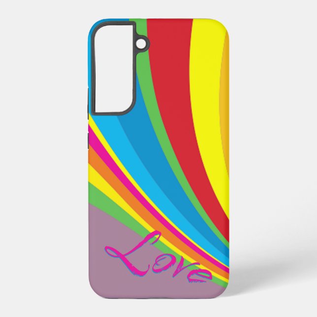 Pride Month - Rainbow Love Samsung Galaxy S22+ Case (Back)