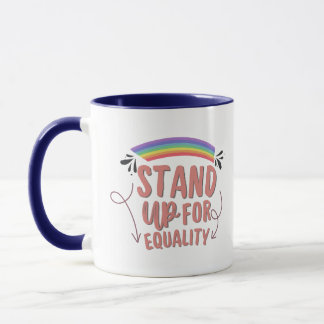 Pride Month Rainbow Stand Up Coffee Mug