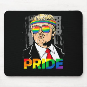 Pride Month Shirt Trump Lesbian Gay Biual Trans Mouse Mat