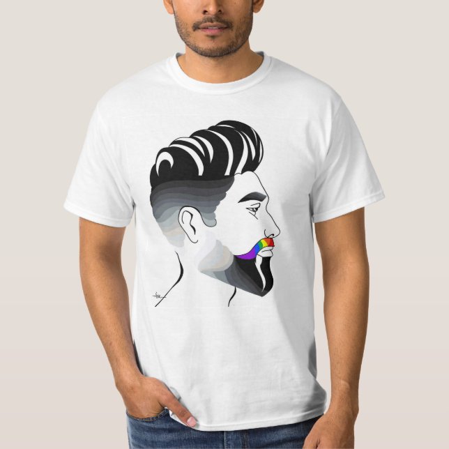 pride moustache T-Shirt (Front)