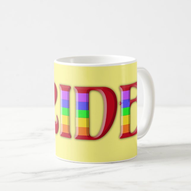 pride mug ...rainbow  (Front Right)