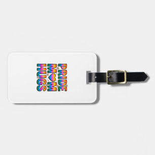 Pride Mum Hugs Vintage Rainbow Vector Design_1 Luggage Tag