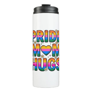 Pride Mum Hugs Vintage Rainbow Vector Design_1 Thermal Tumbler