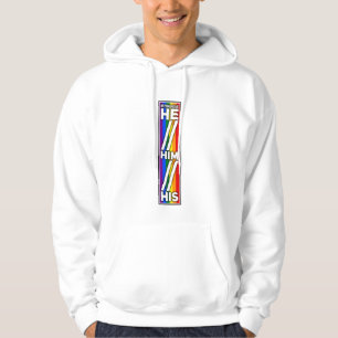 Pride My Pronouns are He Him His Hoodie