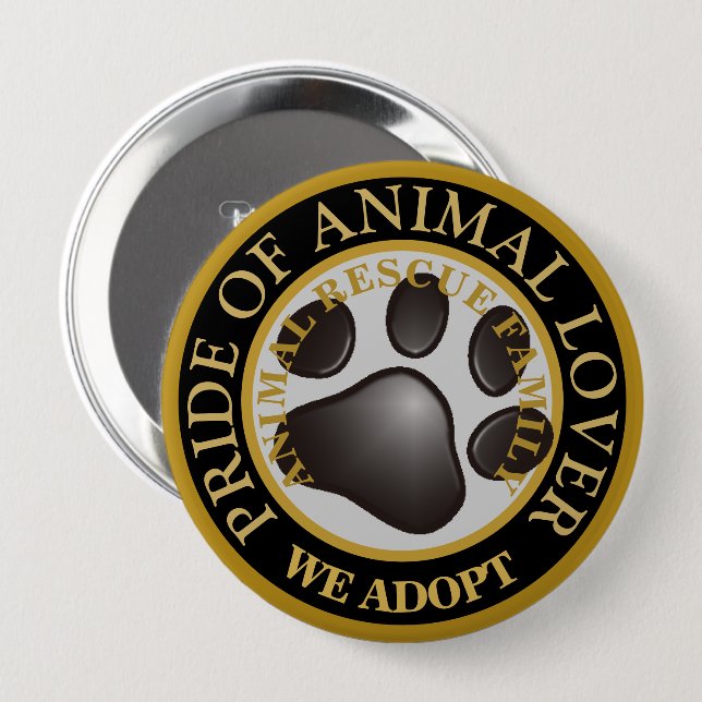 Pride of Animal Lover Classic  10 Cm Round Badge (Front & Back)
