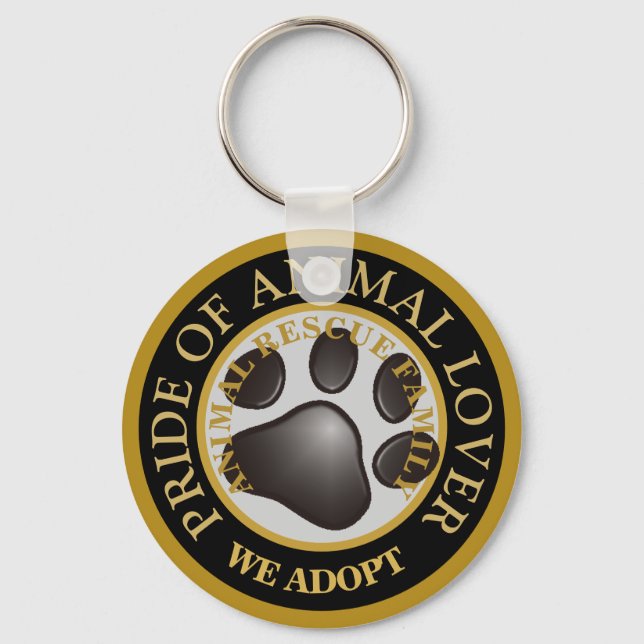 Pride of Animal Lover Classic Round  Key Ring (Front)