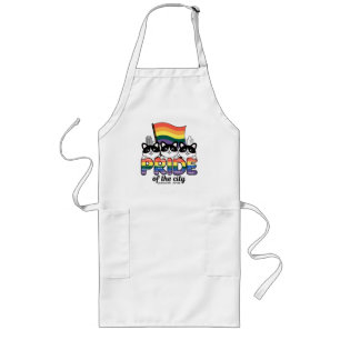 Pride of Jacksonville City Florida USA Rainbow Fla Long Apron